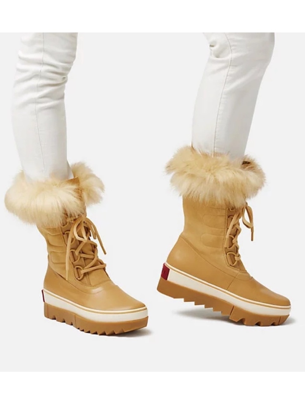Sorel Joan of Arctic Next Faux Fur Boots in Curry